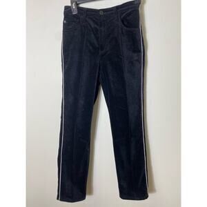 AG Adriano Goldschmied Black Velvet Pants Sz 27R